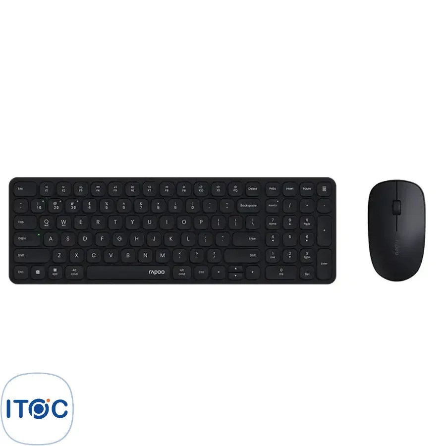 کیبورد و ماوس بی‌سیم رپو 9320M Black