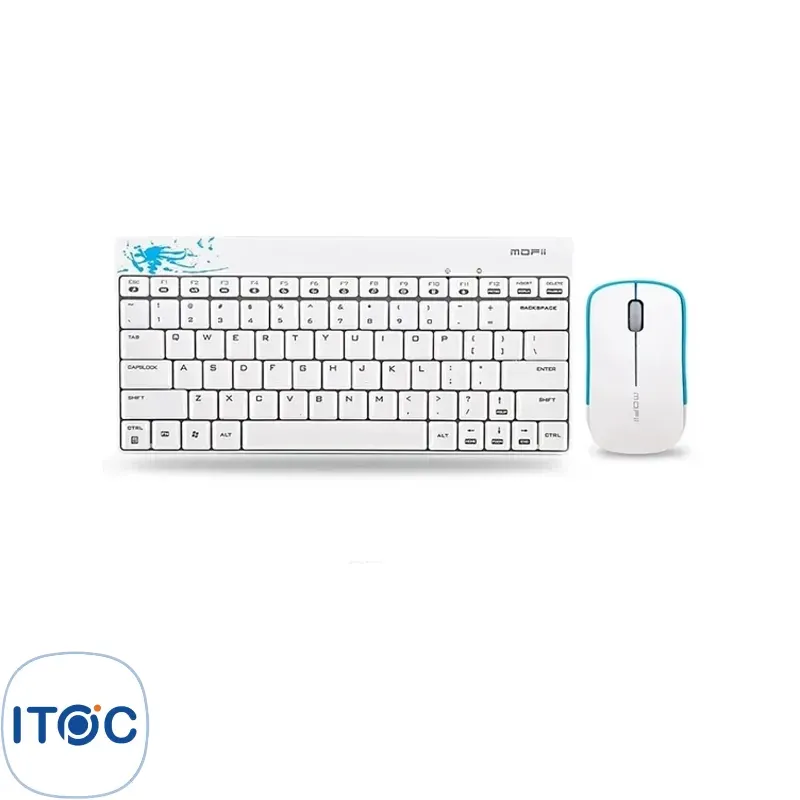 کیبورد و ماوس بی‌سیم مافی X210 White