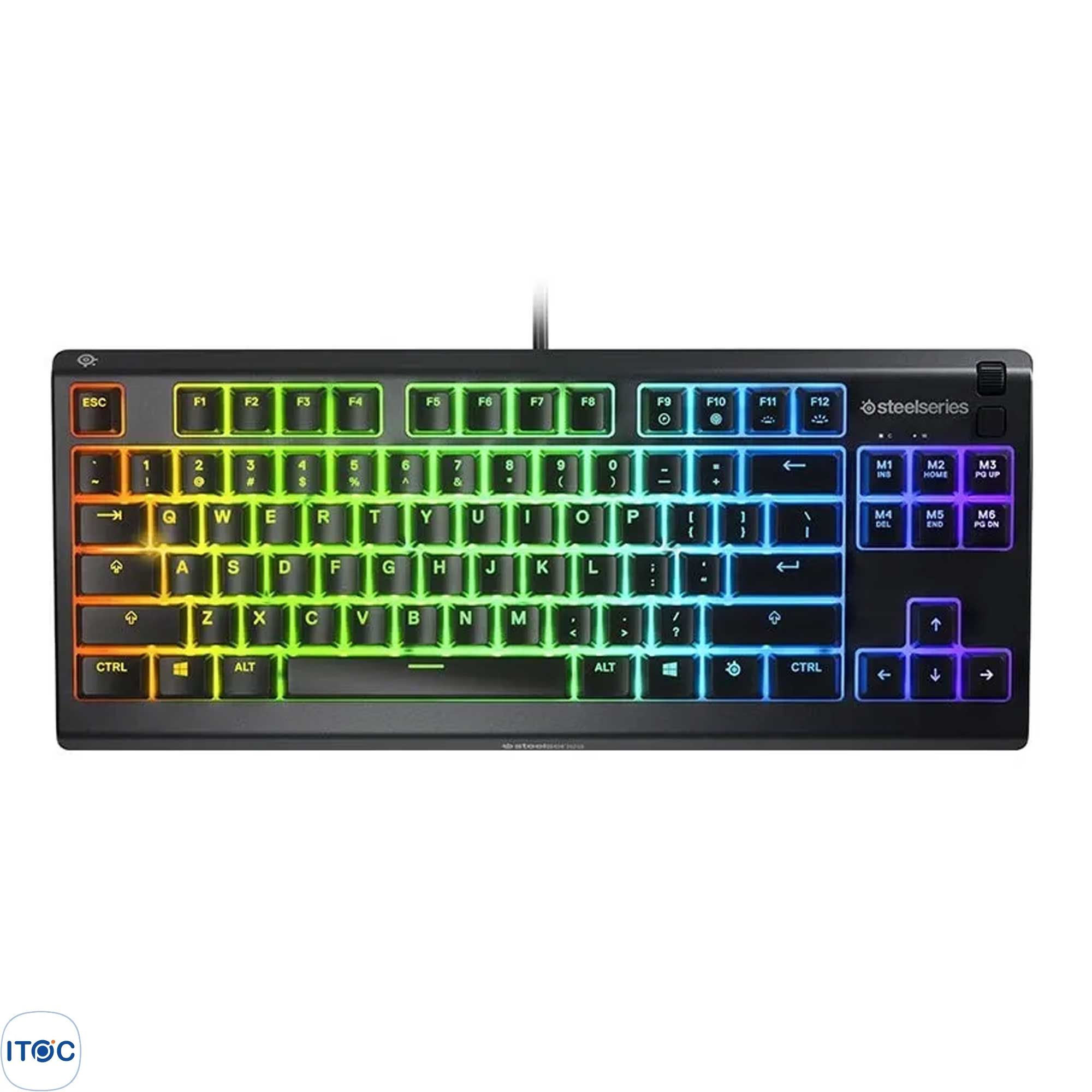 کیبورد گیمینگ استیل سریز مدل Apex 3 TKL White