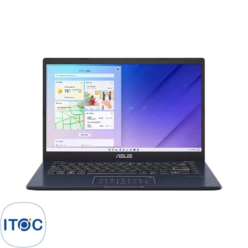 لپ تاپ 14 اینچی ایسوس VivoBook E410KA Pentium Silver N6000 4GB 64GB Emmc Intel