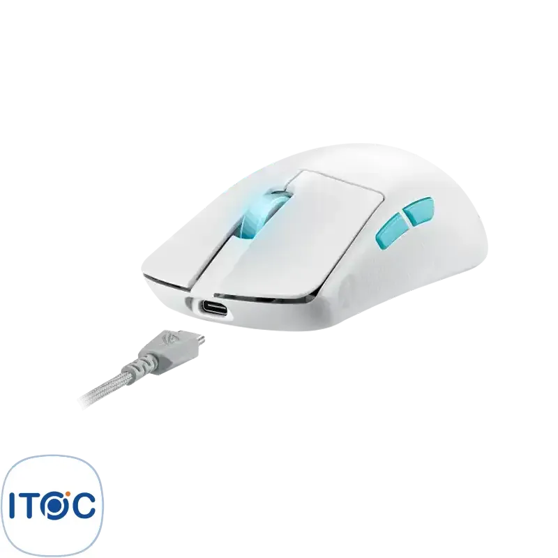 موس بی سیم گیمینگ ایسوس P713 ROG Harpe Ace Aim Lab Edition/WHT