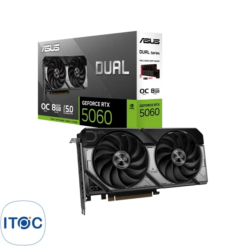 کارت گرافیک ایسوس Dual GeForce RTX5060 8GB GDDR7 OC Edition