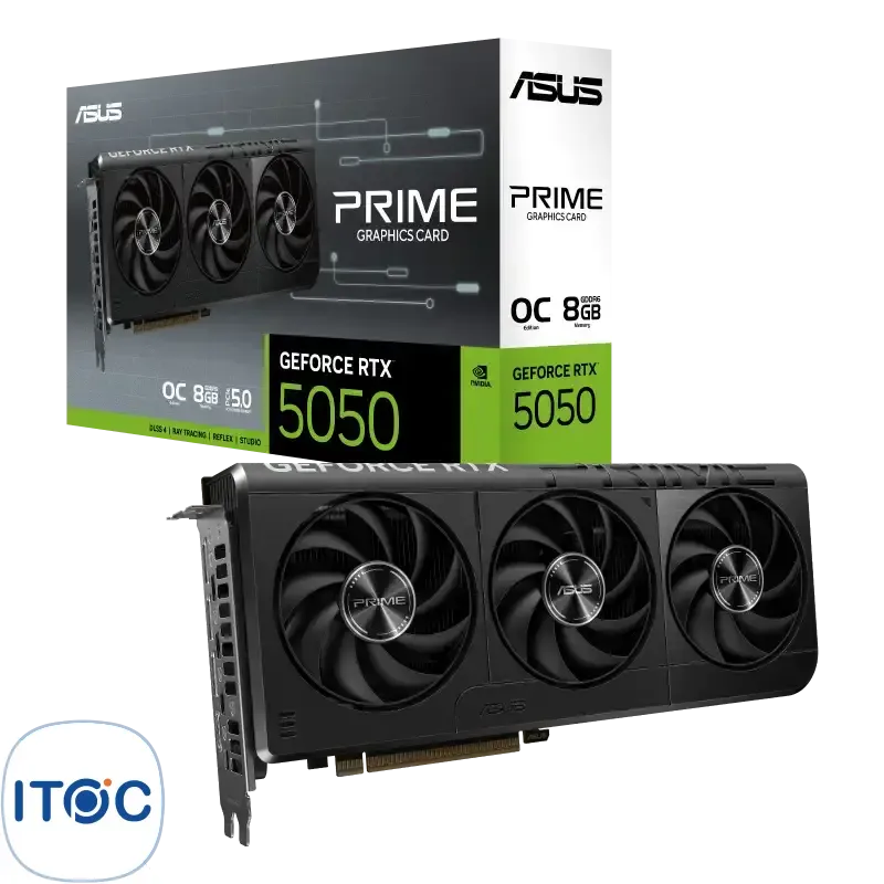 کارت گرافیک ایسوس Prime GeForce RTX5050 8GB GDDR6 OC Edition