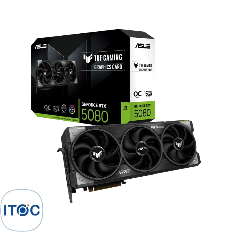 کارت گرافیک ایسوس TUF Gaming GeForce RTX5080 16GB GDDR7 OC Edition