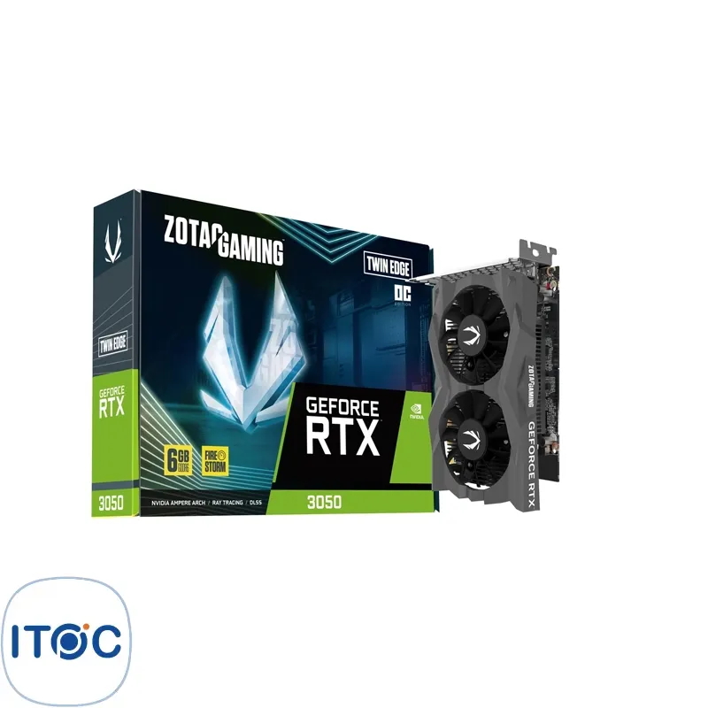 کارت گرافیک زوتاک GAMING GeForce RTX3050 Twin Edge OC 6GB GDDR6