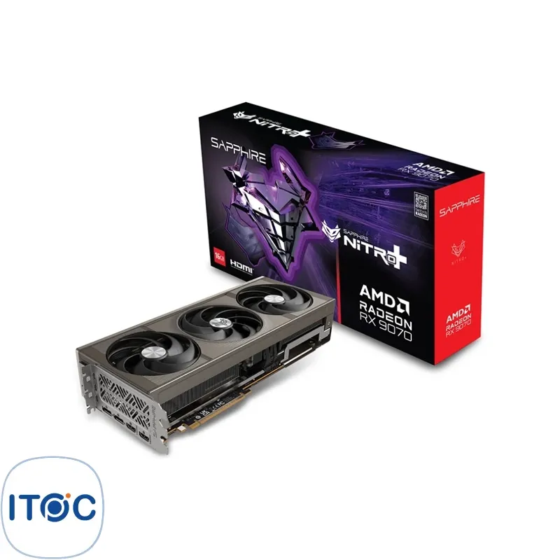 کارت گرافیک سافایر NITRO+ AMD RX9070 GAMING OC 16GB
