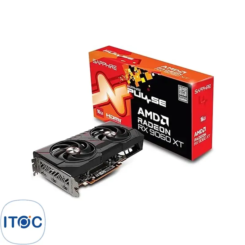 کارت گرافیک سافایر PULSE AMD Radeon RX9060 XT OC 16GB GDDR6