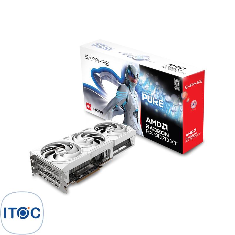 کارت گرافیک سافایر Sapphire PURE RX 9070 XT OC Edition 16GB