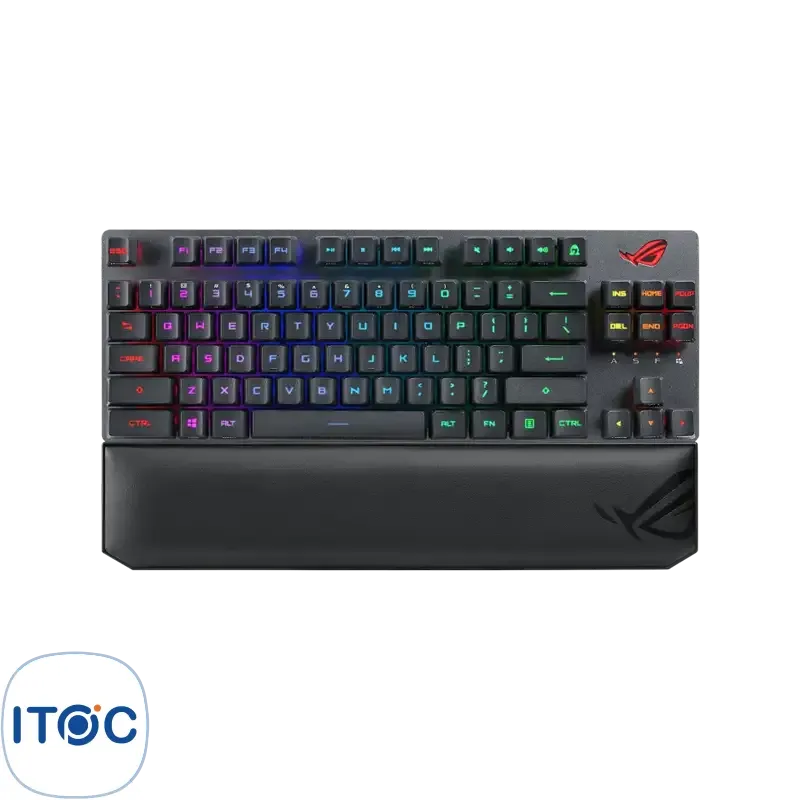 کیبورد بی سیم گیمینگ ایسوس X807 ROG Strix Scope RX TKL Deluxe/RD/AR