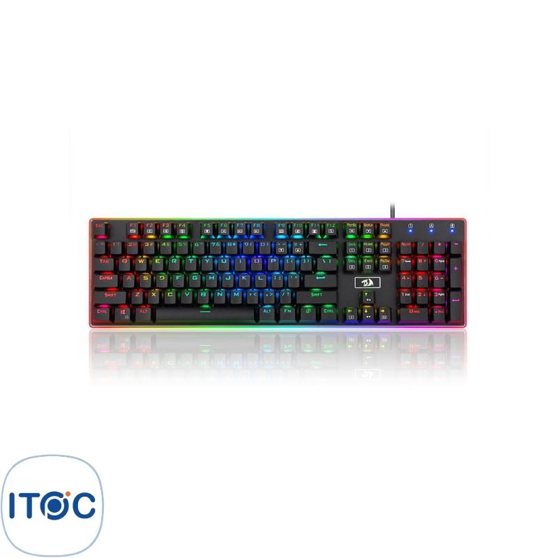 کیبورد مکانیکال گیمینگ ردراگون مدل Ratri K595 RGB سوئیچ آبی