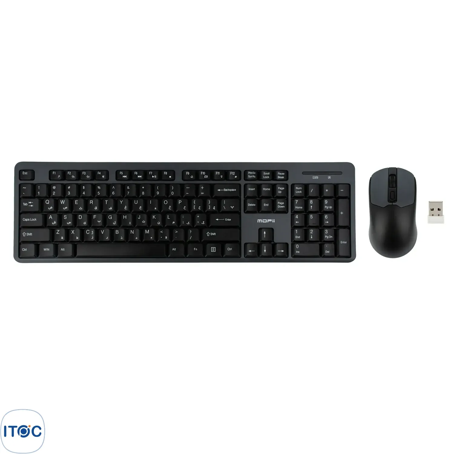 کیبورد و ماوس بیسیم مافی X100 Black Gray