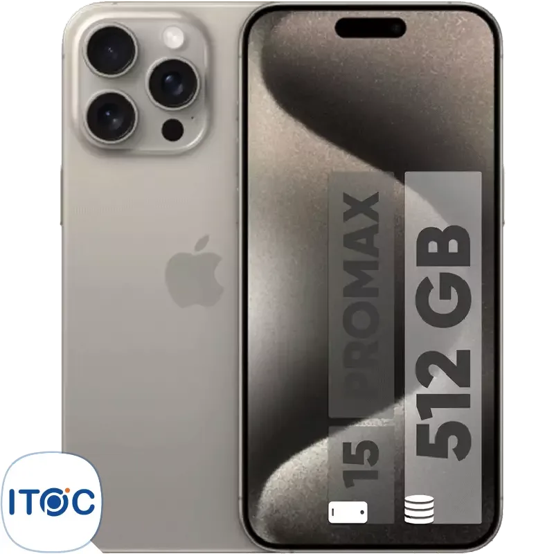 گوشی موبایل اپل iPhone 15 Pro Max ZA/A دوسیم کارت ظرفیت 512 گیگابایت رم 8 گیگابایت - Not Active رجیستر شده